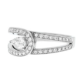 Fred of Paris Lovelight Platinum 0.85ct G-VS1 Diamond GIA Certified Ring