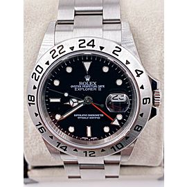 Rolex Explorer II Black Dial 16570 Stainless Steel