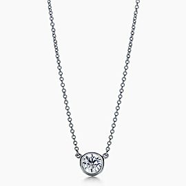 Tiffany & Co Elsa Peretti Round 0.25 cts Diamonds by the Yard Necklace Platinum