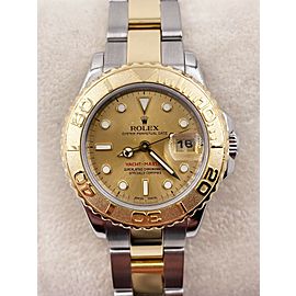 Rolex Yacht Master 29mm 169623 Champagne Dial 18K Gold and Steel