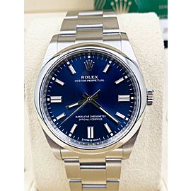 Rolex Oyster Perpetual Blue Dial Stainless Steel Box Paper 2020