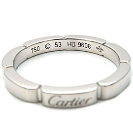 Authentic Cartier maillon Panthère Ring K18 White Gold #53 US6.5 EU53 Used F/S