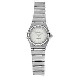 Omega Constellation Diamond Bezel Stainless Steel 22MM Quartz Watch