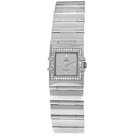 Omega Constellation Quadra 1528.76 Diamonds Stainless Steel Quartz 19MM Watch