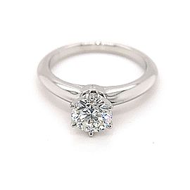 Tiffany & Co Round Diamond 0.85 cts H VVS1 Tiffany Setting Engagement Ring COA