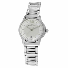 New Lady Maurice Lacroix Miros MI1053-SS002-120 Steel $950 Quartz Watch