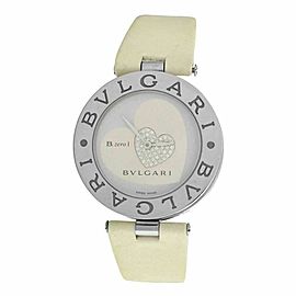 Bvlgari Bulgari B. Zero 1 Double Heart BZ35S Steel Diamond NOT WORKING Watch