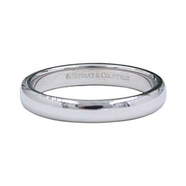 Tiffany & Co Classic Wedding Band Ring 3 mm Platinum