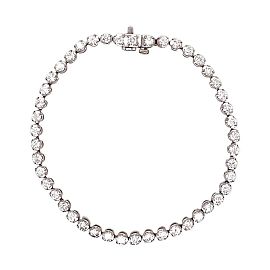 4 ctw Round Brilliant Diamond Tennis Bracelet in 14kt White Gold