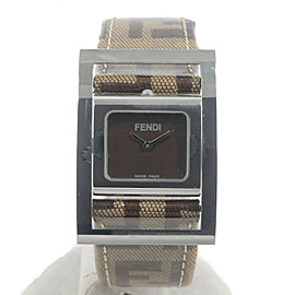 Authentic FENDI Square Gyro Ladies Wrist Watch Quartz 5000L Used F/S