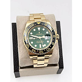 Rolex 116718 GMT Master II Green Dial 18K Yellow Gold