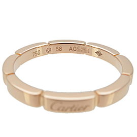 Authentic Cartier maillon Panthere Ring K18P Rose Gold #58 US8-8.5 EU58 Used F/S