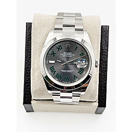 BRAND NEW Rolex 126300 Datejust 41 Wimbledon Stainless Steel