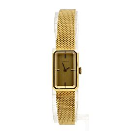 CERTINA 18k Yellow Gold Rectangle Manual Wind Ladies Dress Watch 41.4 Grams