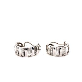 CHIMENTO Round Diamonds Hoop earrings in 18kt White Gold