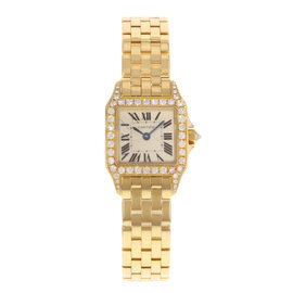 Cartier Santos WF9001Y7 20mm Womens Watch