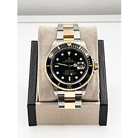 Rolex Submariner Black Dial 18K Yellow Gold Stainless Steel