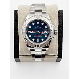 Rolex Yacht Master Blue Dial Stainless Steel Platinum