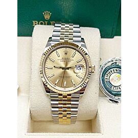 Rolex Datejust 126233 Champagne Dial 18K Yellow Gold Stainless