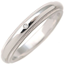 Authentic Tiffany&Co. Milgrain Band Ring PT950 Platinum