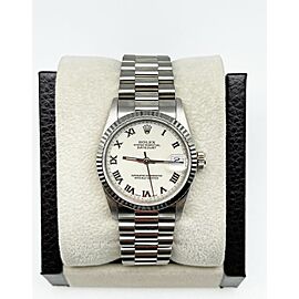 Rolex Midsize Ladies President Datejust 18K White Gold