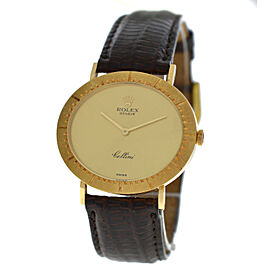 Rolex Celini Unisex Solid 18K Yellow Gold Mechanical 29MM Watch