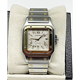 Cartier Santos Galbee 18K Yellow Gold Stainless Steel