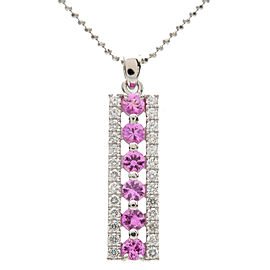 Authentic TASAKI Pink Sapphire Diamond Necklace