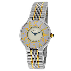 Cartier Must De Cartier 21 Bullet 18K Gold Plated Steel Quartz Ladies Watch