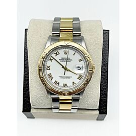 Rolex Datejust Thunderbird White Roman Dial Watch