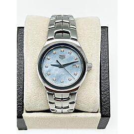 Tag Heuer Ladies Link WBC1313.BA0600 Blue MOP Diamond Stainless