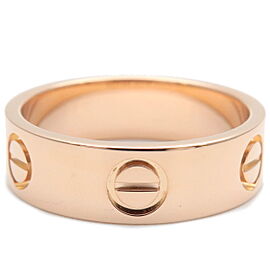 Authentic Cartier Love Ring K18 750 Rose Gold #52 US6-6.5 EU52 HK13.5 Used F/S