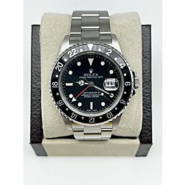 Rolex GMT Master II Black Dial Stainless Steel