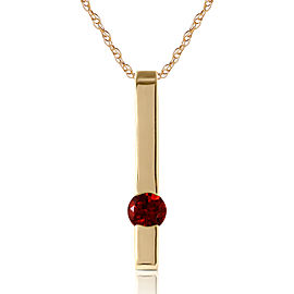 0.25 CTW 14K Solid Gold Thunder Garnet Necklace