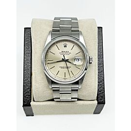 Rolex Datejust 16200 Silver Tapestry Dial Stainless Steel