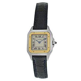 Cartier Panthere Ladies 18K Yellow Gold Steel 22MM Quartz Watch