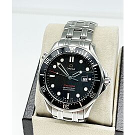 Omega Seamaster Black Wave Dial Stainless Steel 41mm