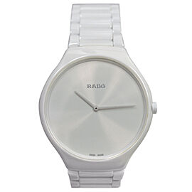 Rado True Thin Line White Ceramic