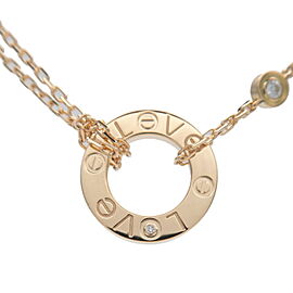 Cartier Love Circle Diamond Necklace K18YG