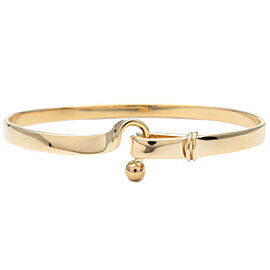 Tiffany & Co. Hook and Eye Bangle K18YG Yellow Gold