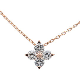 Auth STAR JEWELRY Brightest Star Necklace 4P Diamond