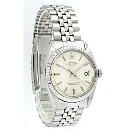 Mens Vintage ROLEX Oyster Perpetual Datejust Jubilee Stainless Steel Watch