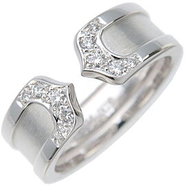 Cartier 2C Diamond Ring White Gold