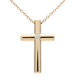 Authentic Tiffany&Co. Cross 1P Diamond Necklace