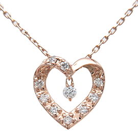 Authentic VENDOME AOYAMA Heart Diamond Necklace