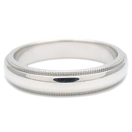 Tiffany&Co. Milgrain Band Ring 4.0mm PT950 Platinum