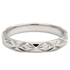 CHANEL Matelasse Ring Small PT950 Platinum