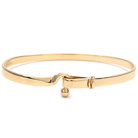 Tiffany & Co. Hook & Eye Bangle K18YG 750YG Yellow Gold