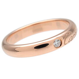 Cartier Wedding Ring 1P Diamond K18PG 750PG Rose Gold