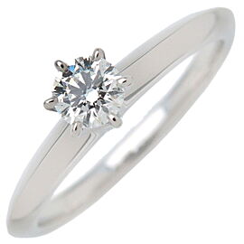 Tiffany & Co. Solitaire Diamond Ring 0.19ct Platinum